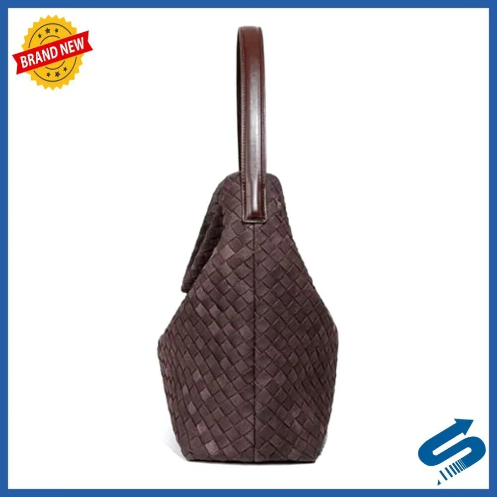 Slouchy Suede Woven Hobo Bag Crossbody Shoulder Tote Purse